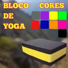 Bloco de Yoga 23x15x8Cm Tijolo Exercícios EVA Pilates