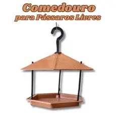 TRATADOR COMEDOURO PARA PÁSSAROS LIVRES DE PLÁSTICO RECICLADO ECOLOGICO
