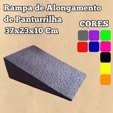 RAMPA DE ALONGAMENTO DE PANTURRILHA 37x23x10 CM EVA  GINASTICA  FISIOTERAPIA TREINAMENTO