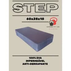 STEP ACADEMIA 60x28x10CM  EVA FITNESS  ESPORTE AEROBICO TREINO CROSSFIT