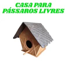 CASA PARA PÁSSAROS LIVRES DE PLÁSTICO RECICLADO CASINHA NINHO JARDIM