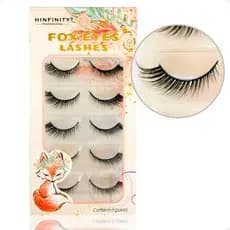 FOX EYES - Cílios Postiço Efeito Delineado/Fox Eye 5 Pares Maquiagem Lashes