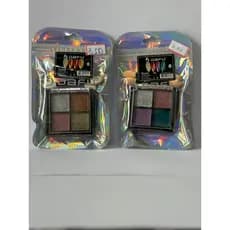 Kit glitter para unhas 4 pó cromado + pincel de aplicação
