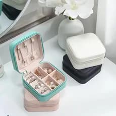 Porta Joia De Bolsa Para Viagem Portátil | Organizador Multifuncional para Bijuterias