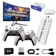 Mini Console Retro Gamer 4K – Diversão Ilimitada com 20.000 Jogos