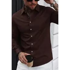 Camisa Slim Fit Manga Longa Social Moderna Envio Rápido