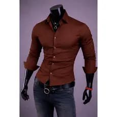 Camisa Social Manga Longa Slim Fit De Algodão Congresso Assembleia Reunião