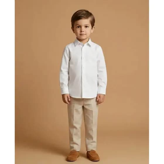 Camisa Infantil Premium Não Amarrota Passa Fácil Confortável