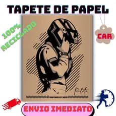 TAPETE DE PAPEL RECICLADO P/LAVA RÁPIDO PILOTO 40x47CM PACOTE COM 4 QUILOS