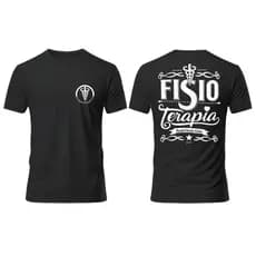 Camiseta camisa estampada profissão fisioterapia