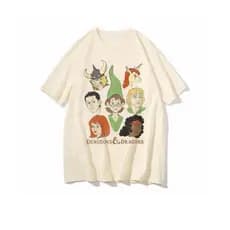 [Camiseta Premium em Algodão Puro]SISI Caverna do Dragão blusa feminina masculina estampada divertida desenhos classicos