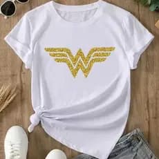 Blusa Feminina T-Shirt Mulher Maravilha Festa Camiseta 100% Algodão Estilosa Fashionista Poderosa