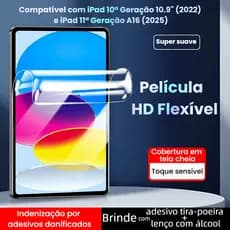 Película Flexível 9HD para iPad 7-11(A16), Alta Definição，Proteção Total, Toque Suave