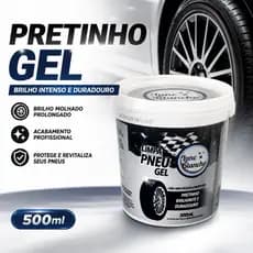 Pretinho Gel Para Pneu 500ml Lune Blanche Limpa Pneu Brilho Duradouro