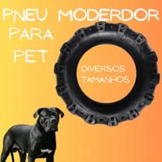 Pneu Mordedor de Borracha Para Cães Brinquedo Pet