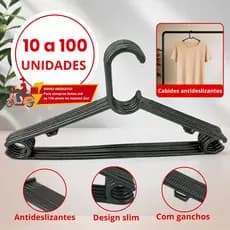Kit Cabides Adulto Premium Preto Antideslisante Resistente Atacado de Fábrica