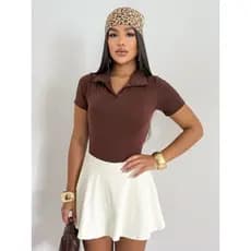 Blusa Polo Feminina  Premium | Super Conforto Moda 2026 Verão