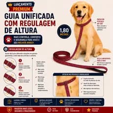 Guia Unificada Premium para Cachorros | Controle Sem Puxões | Treinamento e Passeio. em Um Só Produto | Ajustável