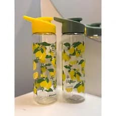Garrafinha Limão Siciliano 750ml | Squeeze Estampado Lemon | Garrafa de Água Escolar