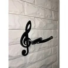 Suportes De Violão Parede Guitarra Baixo Cavaquinho Viola Ukulele com Clave de sol