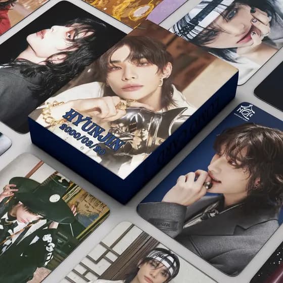 KPOP Cartão De Coleção55pcs/box Stray Kids HyunJin SOLO LOMO Para Crianças