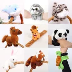2026 novo estilo Pop círculo pulseira brinquedo de pelúcia bonito Animal boneca pingente boneca reconfortante20260627