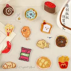 2026 Novo estilo pequeno desenho animado comida roupas remendo adesivos engomar pode ser costurado jaqueta DIY adesivos