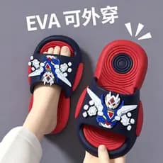 2026 novo estilo dos desenhos animados Mecha estilo EVA pode usar fora chinelos casa banheiro banho antiderrapante Ultra