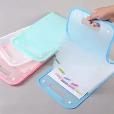 Pasta Arquivo Com 12 Divisórias Pasta Sanfonada Portátil Para Documentos /Organizador /A4 Papelaria