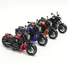 Moto de Ferro Miniatura Som a Fricção Com LED Esportiva Farol Brinquedo de Menino Colecionável