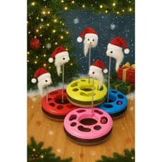 Brinquedo Redondo Com Bolinhas Túnel E Mola Com Ratinho.