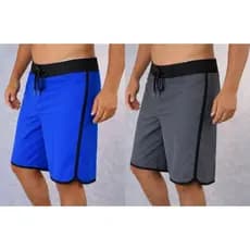 kit 2 Bermuda Elastano Masculina Phantom Lisas do 38 ao 48/8 Cores/Competição/Treino/Praia