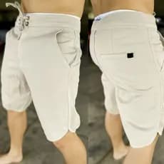 Bermuda Casual masculina, Bermuda Sarja com cadarço