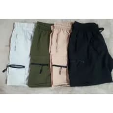 Bermuda e Short dry fit Masculino curtinho street  com zíper no Bolso Cargo streetwaer liso 4 cores