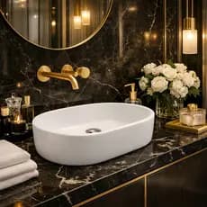 Cuba de Apoio Branca Design Luxo Acabamento Premium