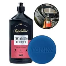 KIT TRATAMENTO DE COURO CADILLAC 500ml + APLICADOR VONIXX HIDRATANTE DE COURO