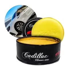 Cera Cadillac Cleaner Wax 150g Cera de Carnauba + Aplicador de Espuma