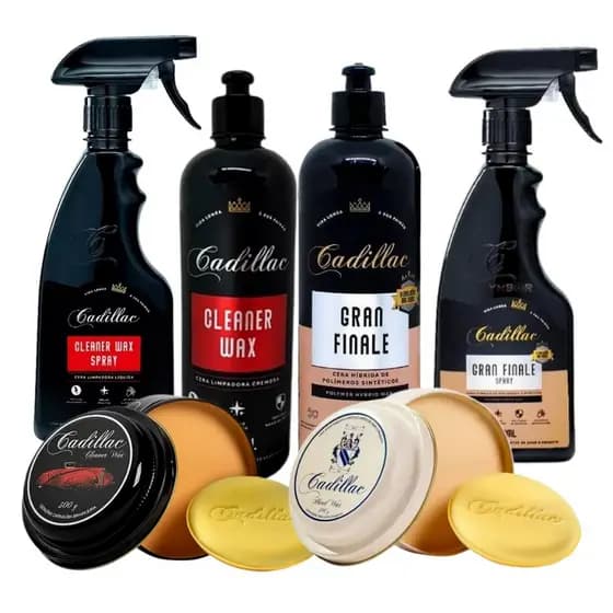 Ceras Cadillac  Spray Creme  e Pasta Cleaner Wax Hard Wax e Gran Ginale
