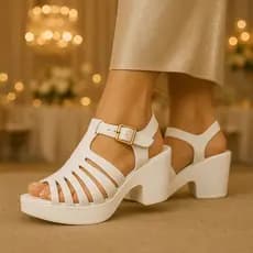 Sandália Feminina com Fivela– Estilo e Sofisticação - Conforto e Beleza em um Só Produto