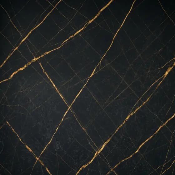 Papel De Parede Adesivo Autocolante De Marmore Preto Com Dourado Premium Lavável
