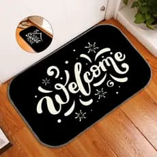 Tapete Capacho de Porta Antiderrapante 34x60 Látex Estampas