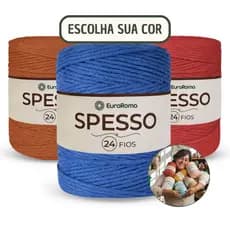 Barbante Euroroma Spesso 24 Fios 1kg Colorido Macramê Crochê