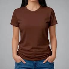 Camisa Feminina 100% Algodão Alta Qualidade Gola Redonda Moda Fashion Casual Dia Dia Estilo Básico