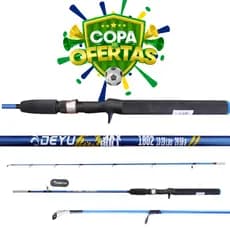 VARA DE PESCA PARA CARRETILHA 1,65m|1,80m 10-20LB 2 PARTES PESQUEIRO E RIO EMBARCADO MAX BULL DEYU