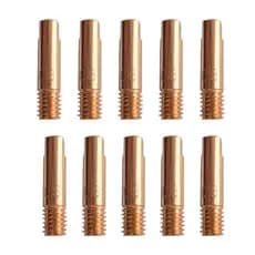10 Bicos de Contato 0,8mm 1,0mm M6 p/ Tocha MIG Uso Sem Gás