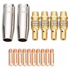 16pç Bico Difusor Bocal Tocha Solda Mig 0,8mm / 1.0mm 15AK