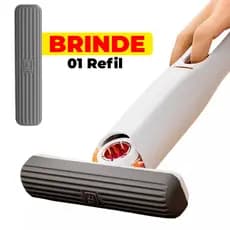 Mini Mop Esfregão Manual Dobrável para Limpeza Completa + Refil Limpeza Prática - Faxina Doméstica