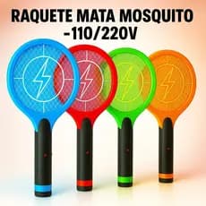 Raquete Eletrica Mata Mosquito 110V 220V