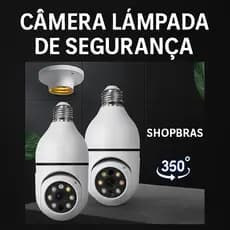 Câmera Lâmpada de Segurança Wi-Fi IP 360 Full HD