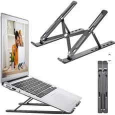 Suporte Para Notebook Laptop Stand Leve Compacto Kit 10 cor preto e branco variada